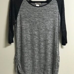 Gray and Black Maternity Shirt Size XL